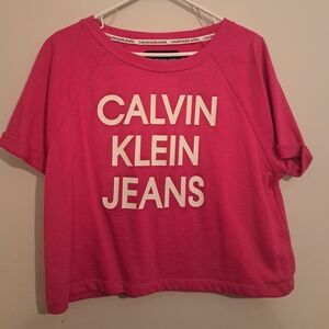 Calvin Klein Jeans Vibrant Pink Tee Shirt